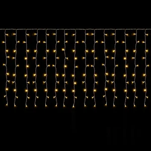 6M X 1M LED Tenda Con Catena Di Luci, Catena Luminosa 300 Leds 9 Modalità Imperm - Foto 1 di 12