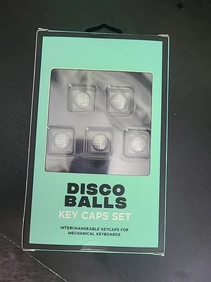 Fly Tech Disco Balls Mechanical Keyboard Key Caps Set (5) - sliver - Image 1 of 4