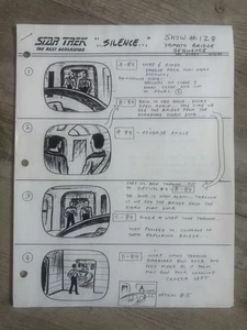 Star Trek: The Next Generation Episode "Silence" (Show #128) Story Board - Bild 1 von 4