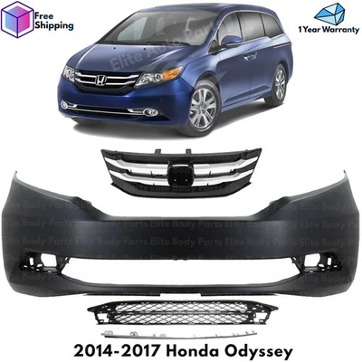 Front Bumper Cover Fascia & Grille Assembly For 2014-2017 Honda Odyssey Foto 1 de 4