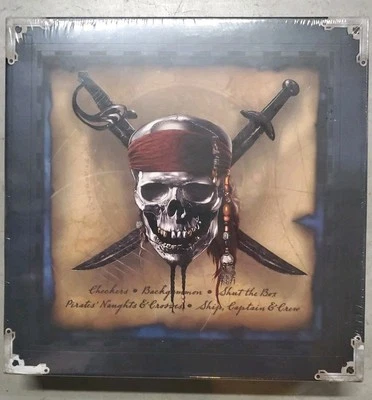 Piratas del Caribe 5 en 1 Juego de Capitán Damas Backgammon Dados Completo Foto 1 de 3