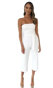 KOOKAI WHITE OYSTER JUMPSUIT SIZE 36 AU/UK 8-10 - US4 - Picture 1 of 7