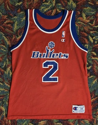 Vintage Washington Bullets Chris Webber Champion Jersey Size 44 (Large) - Image 1 of 4