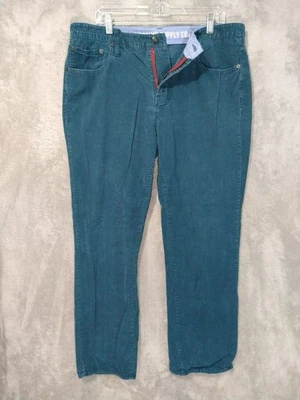 Mossimo Pants Mens 38x30 Blue Corduroy Slim Straight Leg Mid Rise Skate - Image 1 of 4
