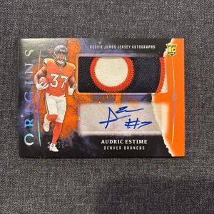 2024 Panini Origins - Rookie Jumbo Jersey Autographs Audric Estime #RJA-AES /75 - Picture 1 of 2
