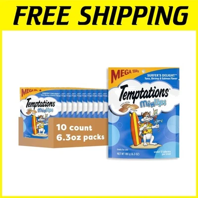 Golosinas para gatos de surf y césped, mezcla crujiente y suave, 6,3 oz Foto 1 de 4