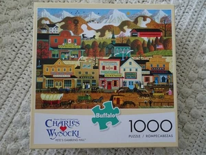 NUEVO Charles Wysocki PETE'S GAMPLING HALL 1000 Puzzle Buffalo - Imagen 1 de 2
