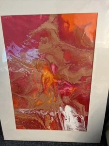Acrylic Art DS Frutko Painting Matted Signed Artwork 24X18 Originally $295.00 - Picture 1 of 8