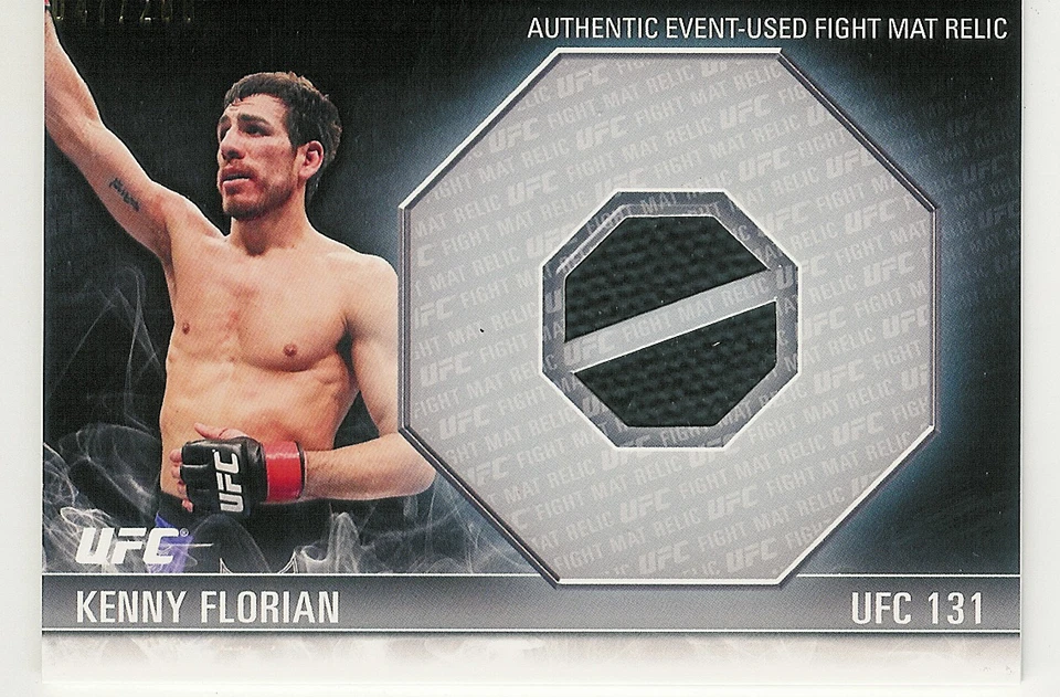 2012 TOPPS UFC KNOCKOUT KENNY FLORIAN UFC 131 FIGHT MAT RELIC 47/288 EVENT USED - Image 1 of 1