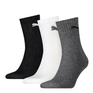 3 Paar Puma Unisex baumwollreiche kurze Crew-Sportsocken - Bild 1 von 4