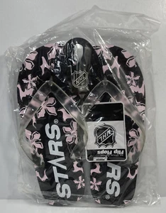 STARS NHL Official Licensed Flip Flops, Size Medium Women's 9-10 Men's 7-8 - Picture 1 of 3