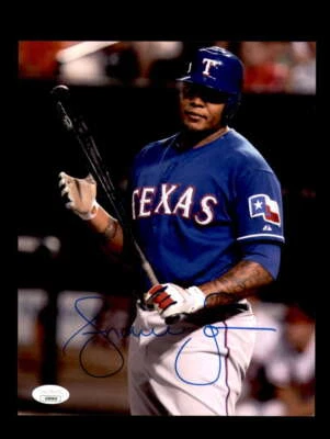 Andruw Jones JSA COA Signed  8x10 Photo Autograph Texas Rangers - Image 1 of 3