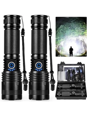 LBE Rechargeable LED Flashlights High Lumens, 900,000 Lumens Super Bright Fla...