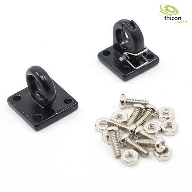 Thicon Models Zugöse mit Kupplung Metall schwarz Set - 20038 - Bild 1 von 1