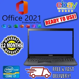 Samsung NP700G7C 17.3" Inch Win10 Microsoft Office i7 8GB 128GB SSD 500GB Laptop - Picture 1 of 9