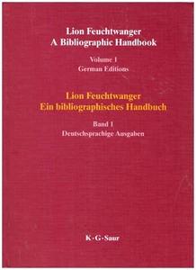 Lion Feuchtwanger : a Bibliographic Handbook - Picture 1 of 1