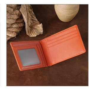 Men Genuine Leather Wallet Bifold Billfold RFID Blocking Card Holder Brown Chic - Picture 1 of 11