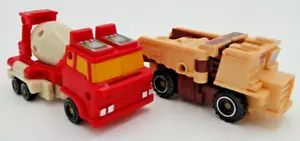 Transformers G1 Targetmaster Quickmix & Landfil Vintage 1987 Hasbro/Takara - Picture 1 of 13