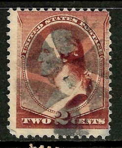 Billete de 2 centavos Washington Sc #210 de lujo cancelado BONITO RUEDA DENTADA 1883 EE. UU. 27E67 - Imagen 1 de 2