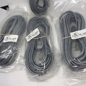 Cable telefónico modular RJ11 4C cable telefónico línea cable 14 pies gris macho a macho - Imagen 1 de 7