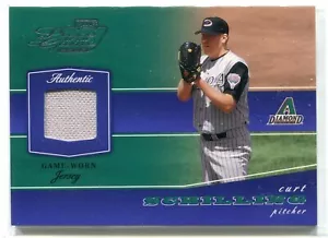 2002 Playoff Piece of the Game Curt Schilling Camiseta Reliquia D-Backs - Imagen 1 de 1
