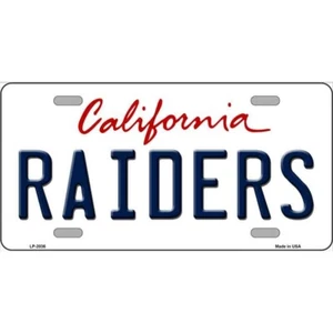 MINI Size 4"x2.2" License Plate Metal Sign for Home Raiders California State - Photo 1/1