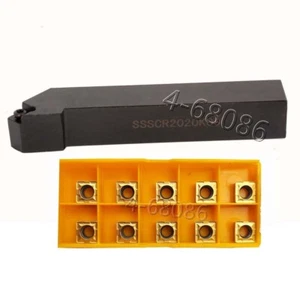 SSSCR2020K09 20x125mm Torno Externo Torneado Portaherramientas + 10 Piezas Inserto SCMT09T308 - Imagen 1 de 5