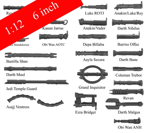 Star Wars Black Series CUSTOM Replacement Lightsaber (1/12) 6 inch Volume 1 Cover
