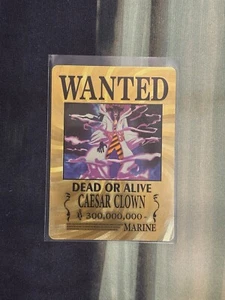 Caesar Clown One Piece Wanted Poster Goldkarte - Bild 1 von 2