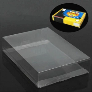 Clear PET Protective Box Case Sleeves Covers For SNES N64 CIB Boxed Games - Zdjęcie 1 z 8