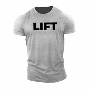 Fashion Bodybuilding Clothing Fitness Training T-Shirt Cotton Material 