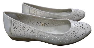 Croft & Barrow ортолит размер 8 баритон металлический золотой лазерной резки балетки новый - Изображение 1 из 4