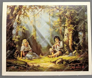 Postal Laszlo Kohanecz Artista Húngaro El Primer Amor Realismo Arte Impreso - Imagen 1 de 2
