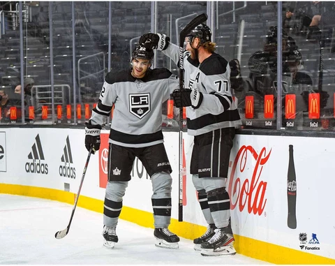Andreas Athanasiou Los Angeles Kings Unsigned Grey Alternate Jersey Cover