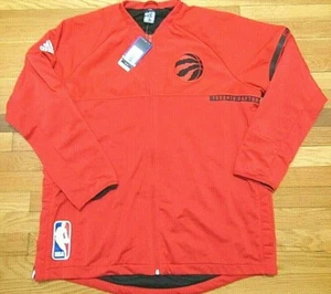 ADIDAS NBA AUTHENTIC TORONTO RAPTORS RED ON COURT JACKET SIZE 2XL - Picture 1 of 4
