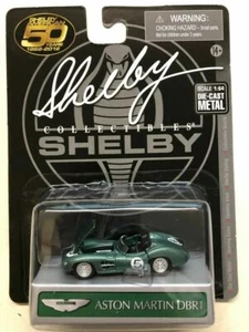 ASTON MARTIN DBR1 #5 GREEN MET 1:64 DIECAST MODEL CAR SHELBY COLLECTIBLES SC701 - Picture 1 of 1