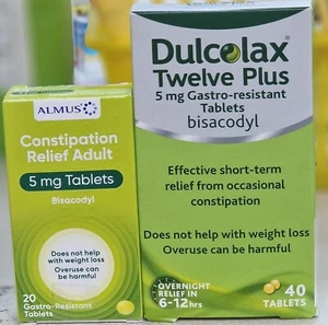 Dulcolax 5mg Gastro-Resistant Constipation Laxative Tabs + Generic Option