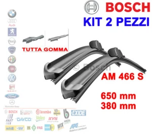 KIT 2 SPAZZOLE TERGICRISTALLO GOMMA BOSCH 3397007466 FORD FIESTA 6 OPEL CORSA D - Foto 1 di 3