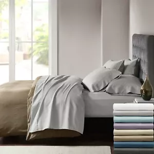 Madison Park 800 Thread Count Cotton Blend Sateen Deep Pocket Bed Sheet Set - Picture 1 of 40