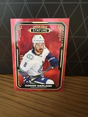 Conor Garland 2021-22 Upper Deck Stature /11 Vancouver Canucks  - Image 1 of 2