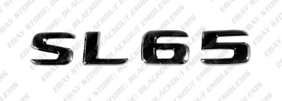 Tapa maletero negro brillante emblema insignia logotipo letras para Mercedes-Benz SL65 AMG R230 Foto 1 de 4