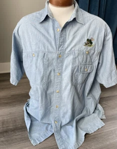 RedHead Mens Chambray Button Down Shirt XL Fishing Outdoor Cotton - Picture 1 of 6