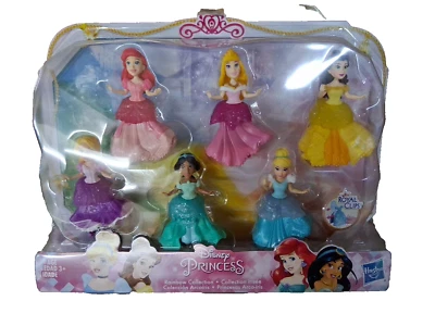 Disney Princess Collectible Dolls Set of 6 with 6 Royal Clips Hasbro 2018 NEW