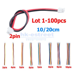 Lot JST ZH1.5mm 2/3/4/5/6/7/8/9/10Pin Connector Plug Wire Cable Double Ended - Picture 1 of 57