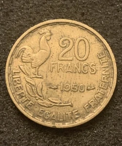 France 1950 Republique Francais Liberte 20 Francs French Liberty Coin - SC1 - Picture 1 of 3