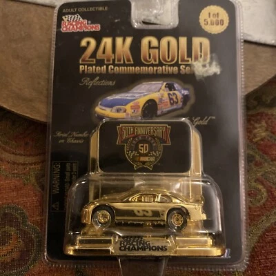 Nascar Racing Champions 24K Gold Plated Commemorative Die Cast Series #63 - Image 1 of 4