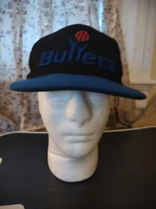 Washington Bullets - Mitchell & Ness Hardwood Classics Blue Strap back Clean - Picture 1 of 5