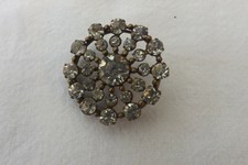 AN ANTIQUE GEORGIAN METAL AND PASTE BUTTON  3CMS (1355)