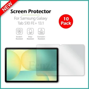 10-Pack LCD Ultra Clear HD Screen Protector for Samsung Galaxy Tab S10 FE+ 13.1 - Picture 1 of 4