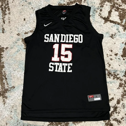 Team Nike Kawhi Leonard San Diego State College Jersey Size Large Y2K #15 Cover